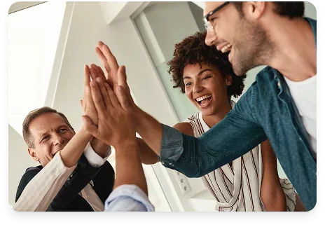 Equipe satisfeita com o atendimento Sonoda Ponto